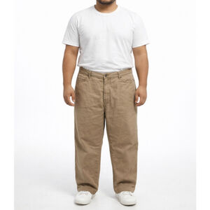 40x26 Victorinox SHORT TAILORED Pants Beige Chino Premier Cotton Straight Casual